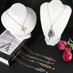 6Pcs 6 Styles Star Moon Stainless Steel Braided Chain Macrame Pouch Empty Stone Holder Pendant Necklace Making&nbsp;NJEW-SC0001-44