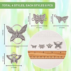 32Pcs Alloy Pendants & Links Connectors&nbsp;JX210A