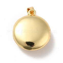 Rack Plating Brass Micro Pave Clear Cubic Zirconia Locket Pendants&nbsp;KK-M227-08G
