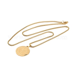 Stainless Steel Pendant Necklaces&nbsp;NJEW-L122-01G