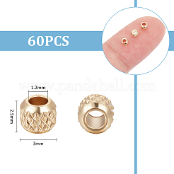 60Pcs 201 Stainless Steel Beads&nbsp;STAS-UN0056-02