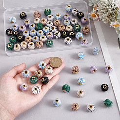 72Pcs 8 Colors Polyester European Beads&nbsp;OPDL-PH0001-09