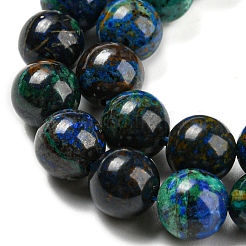 Natural Azurite Beads Strands&nbsp;G-P503-8MM-09
