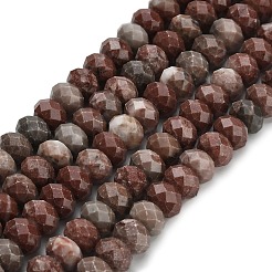 Natural Red Line Jasper Beads Strands&nbsp;G-Z111-A48