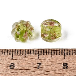Handmade Gold Sand Lampwork Beads&nbsp;LAMP-Q039-08D