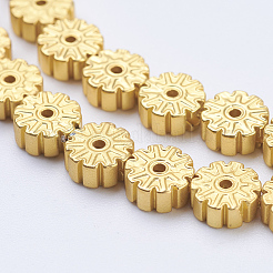 Electroplate Non-magnetic Synthetic Hematite Beads Strands&nbsp;G-J383-6x2mm-B04-F