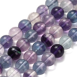 Natural Fluorite Beads Strands&nbsp;G-L634-B04-6mm