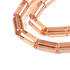 Transparent Electroplate Glass Beads Strands&nbsp;EGLA-N012-08