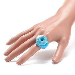 Cute 3D Resin Finger Ring&nbsp;RJEW-JR00538-01