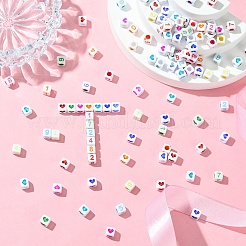 800Pcs 2 Styles Opaque White Acrylic Beads&nbsp;MACR-YW0003-31