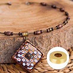 300Pcs 6 Colors Tibetan Style Alloy Spacer Beads&nbsp;TIBEB-GO0001-02