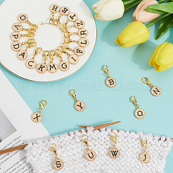 Alloy Enamel Pendant Locking Stitch Markers&nbsp;HJEW-SC00140