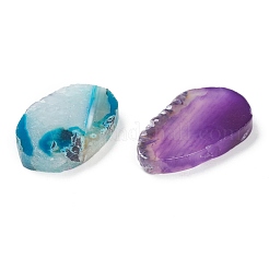 Rough Raw Natural Dyed & Heated Agate Slices Cabochons&nbsp;G-H245-09