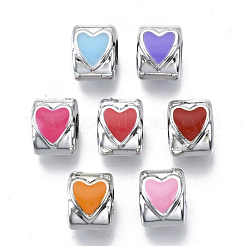 UV Plating Acrylic European Beads&nbsp;OACR-N010-004P