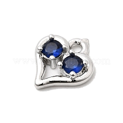 Brass Micro Pave Cubic Zirconia Pendants&nbsp;KK-L258-11P-01