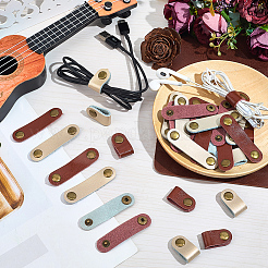 30Pcs 2 Colors Cowhide Leather Cord Organizers&nbsp;AJEW-CL0002-32