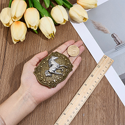 Two Tone Zinc Alloy Buckle Clasps&nbsp;FIND-WH20027-58C