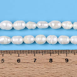 Natural Cultured Freshwater Pearl Beads Strands&nbsp;PEAR-N012-05B-01