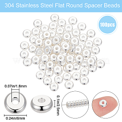 304 Stainless Steel Spacer Beads&nbsp;STAS-BBC0004-31A-S