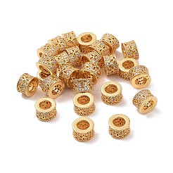 Brass Rhinestone European Beads&nbsp;KK-A179-02G