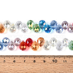Electroplate Transparent Glass Beads Strands&nbsp;EGLA-N025-01B-A01