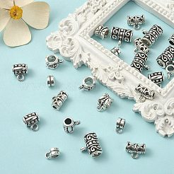 25Pcs 5 Style Tibetan Style Alloy Hanger Links&nbsp;TIBE-YW0001-41