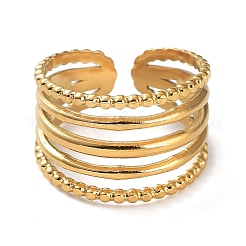 Ion Plating(IP) 304 Stainless Steel Rings&nbsp;RJEW-B047-02G