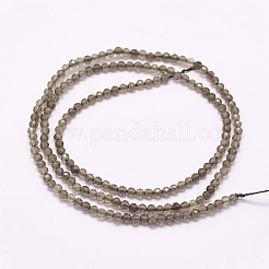 Natural Smoky Quartz Beads Strands&nbsp;G-F509-24-3mm