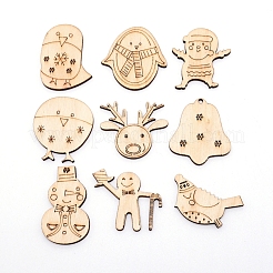 Christmas Theme Wooden Ornaments&nbsp;WOOD-WH0107-68