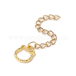 Ion Plating(IP) 304 Stainless Steel Curb Chain Extenders&nbsp;FIND-JF00108