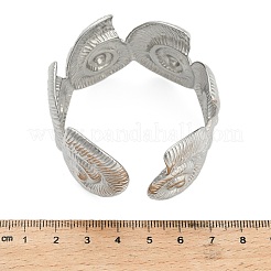 Conch 304 Stainless Steel Cuff Bangles for Women&nbsp;BJEW-A150-02P