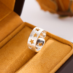 Hollow Out Brass Cuff Open Rings for Women&nbsp;WGA51D0-01
