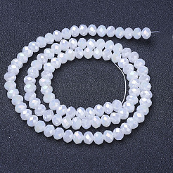 Electroplate Glass Beads Strands&nbsp;EGLA-A034-J8mm-B07