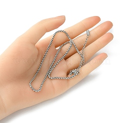 304 Stainless Steel Box Chain Necklace for Men Women&nbsp;NJEW-YW0001-16