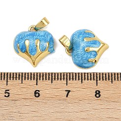 Brass Enamel Charms&nbsp;KK-F908-03G-01