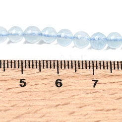 Natural Aquamarine Beads Strands&nbsp;G-G344-A08-4mm