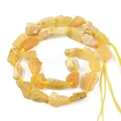 Raw Rough Natural Yellow Opal Beads Strands&nbsp;G-D101-A04