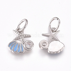 Brass Charms&nbsp;ZIRC-L070-79P