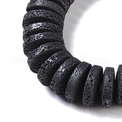 Frosted Natural Lava Rock Beads Strands&nbsp;G-E618-07