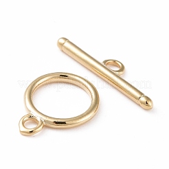 Eco-friendly Brass Toggle Clasps&nbsp;KK-D082-17G