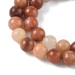 Natural Pink Aventurine Beads Strands&nbsp;G-P257-05-6mm