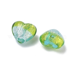 Handmade Silver Foil Glass Beads&nbsp;LAMP-F043-02C