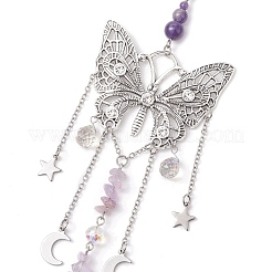 Alloy Butterfly Pendant Decorations&nbsp;HJEW-TA00238