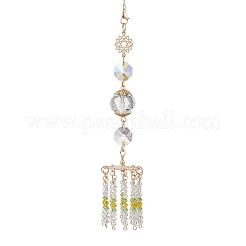 Glass Round Hanging Suncatchers&nbsp;HJEW-JM04613