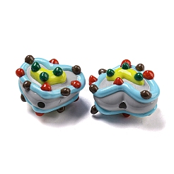 Hand Painted Acrylic with Enamel Beads&nbsp;MACR-D031-06F