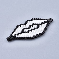 Handmade Seed Beads Links Connectors&nbsp;SEED-I012-44