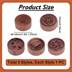 5Pcs 5 Styles Column Wood Aromatherapy Diffuser&nbsp;DIY-UN0008-23