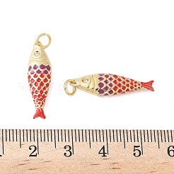 Brass Enamel Pendants&nbsp;X-KK-B148-14G-05
