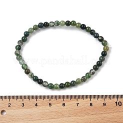 Natural Moss Agate Beads Stretch Bracelets&nbsp;XZ8284-1