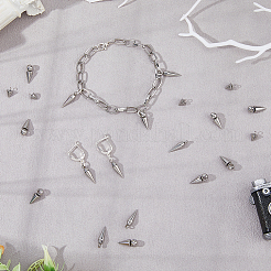 30Pcs 3 Styles 304 Stainless Steel Pendants&nbsp;STAS-DC0016-27P